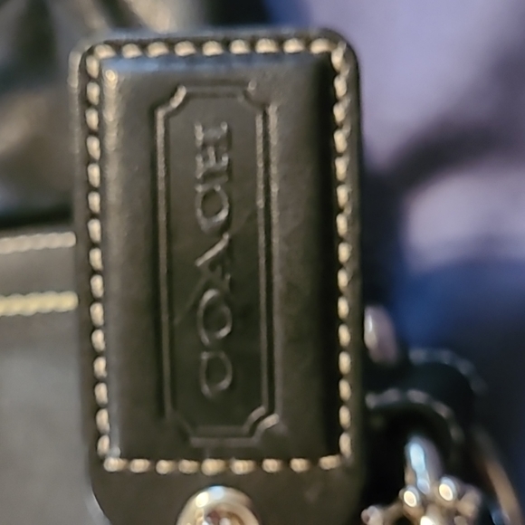 Authentic Coach Black Leather Hobo Bag and matching wallet - Picture 3 of 15